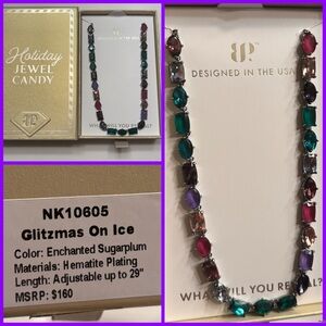 New with box Enchanted Sugarplum Multicolored Gemstone Necklace! 💎